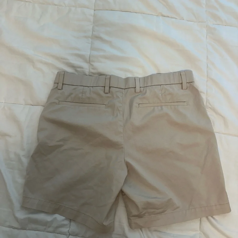 Banana Republic Flat-Front Tan Shorts